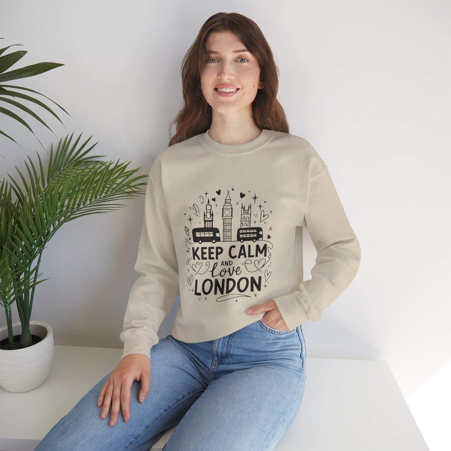 Unisex Heavy Blend™ Crewneck Sweatshirt -  Keep Calm and Love London
