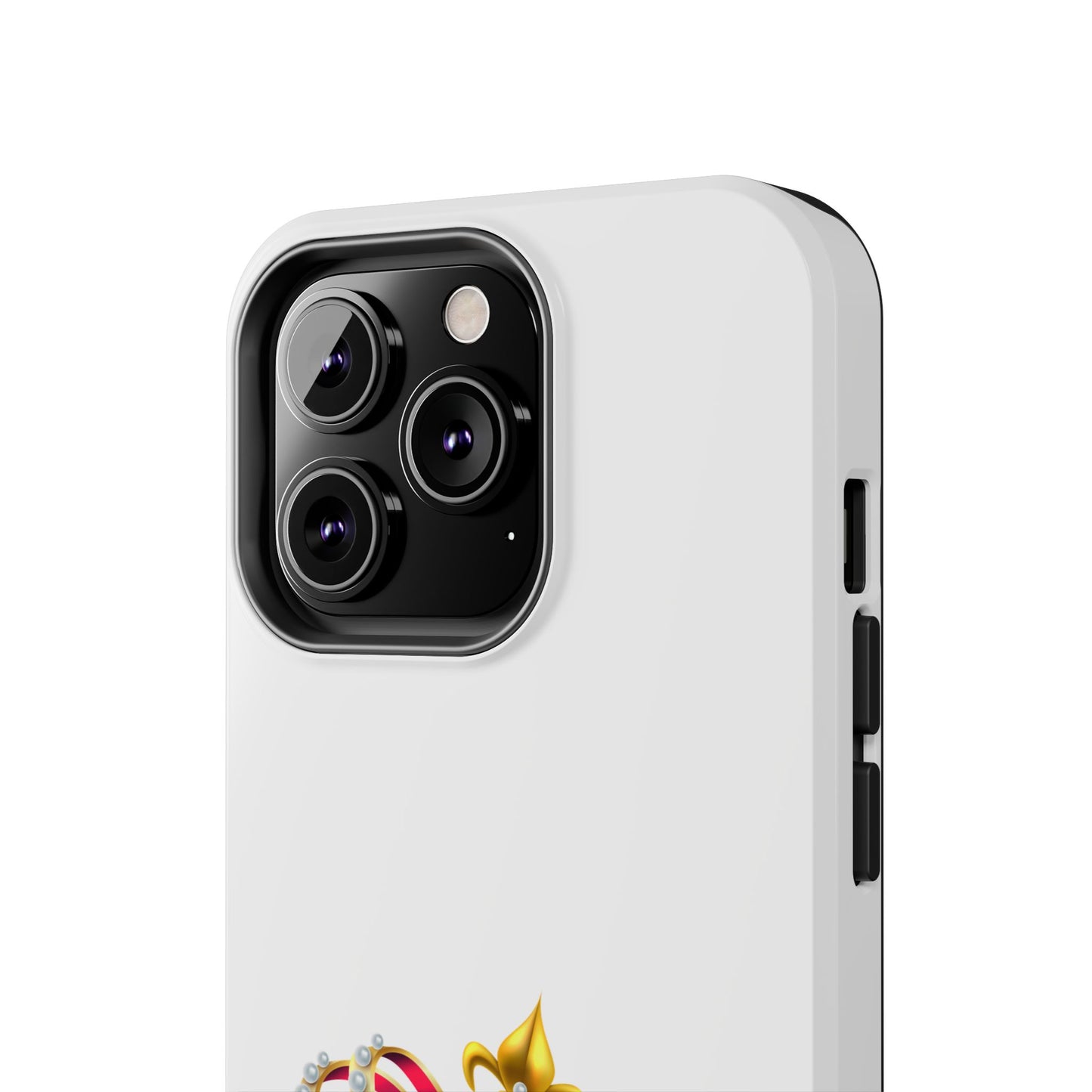 Crown Emoji Tough Phone Case, Durable Phone Cover, Stylish Protector, Gift for Him/Her, Trendy Smartphone Accessory
