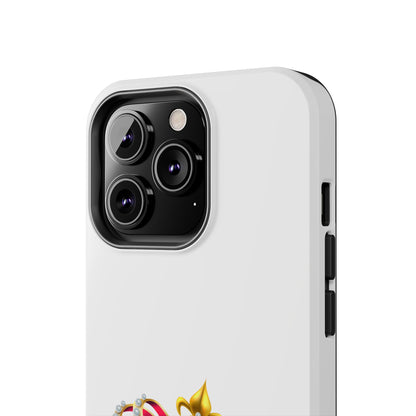 Crown Emoji Tough Phone Case, Durable Phone Cover, Stylish Protector, Gift for Him/Her, Trendy Smartphone Accessory