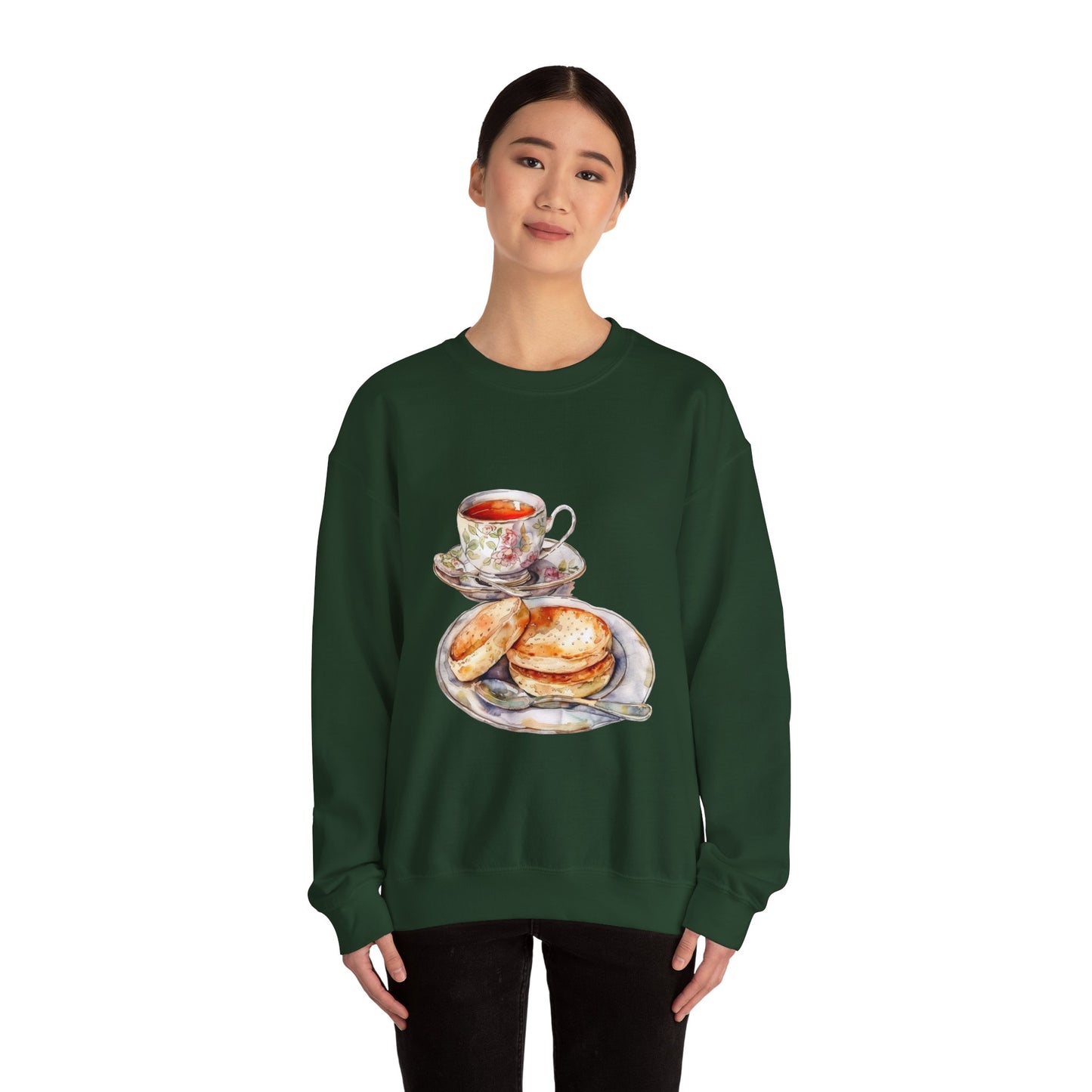 Unisex Heavy Blend™ Crewneck Sweatshirt - From Pies to Puddings - Classic British Dishes