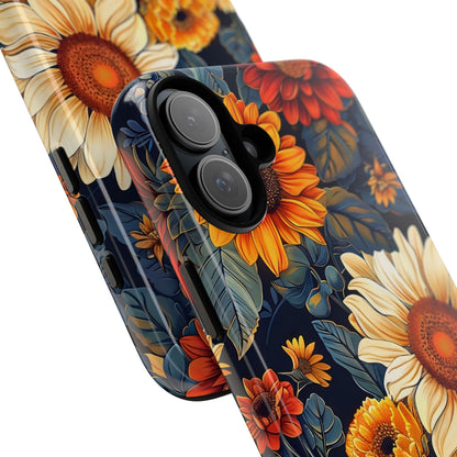 Floral Tough Phone Case | Sunflower Design, iPhone Cover, Protective Case, Gifts for Her, Floral Phone Accessory