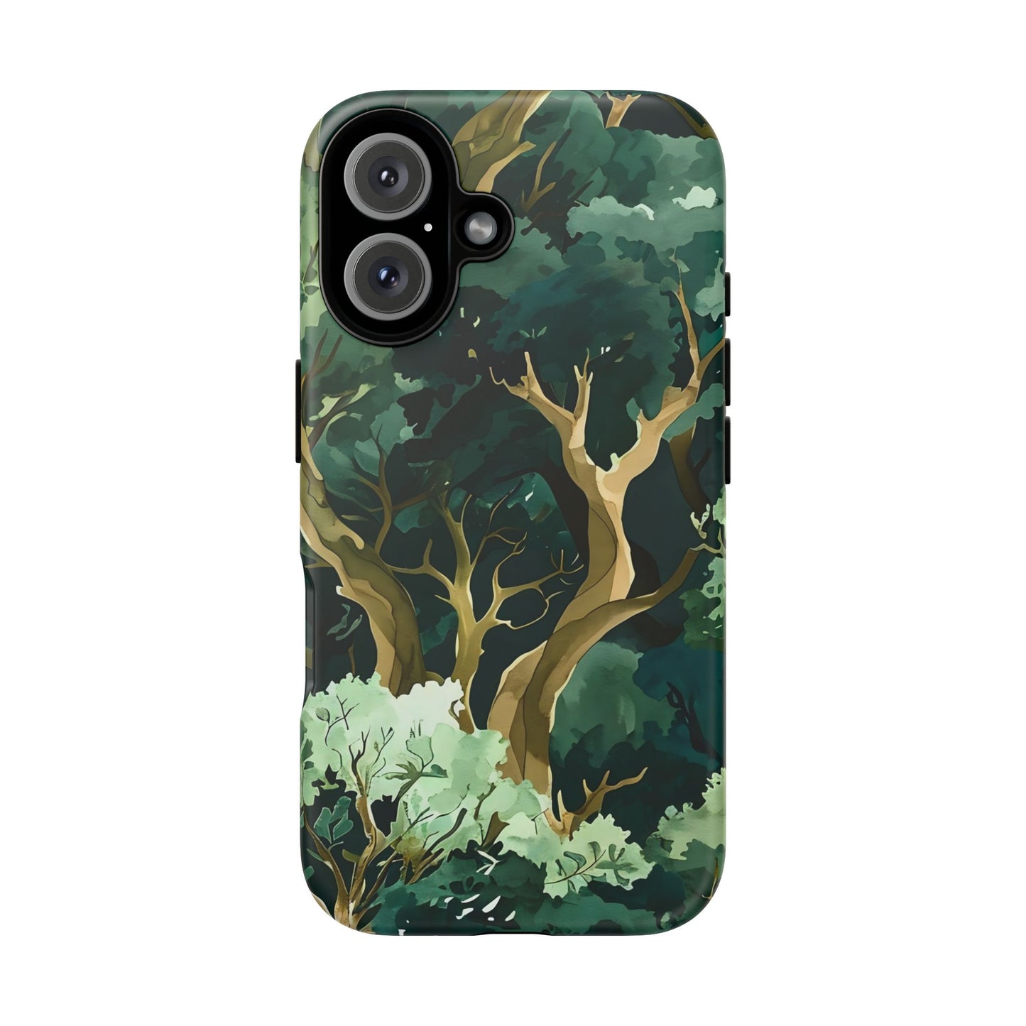 Forest Green Phone Case, Nature-Inspired Tough Cases, Eco-Friendly Gift, Outdoor Lover Accessory, Unique Phone Cover