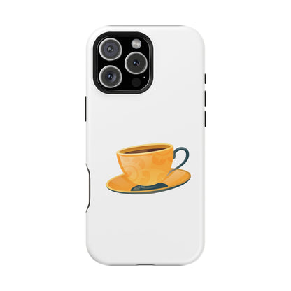 Stylish Magnetic Phone Case with Coffee Cup Design, Phone Accessory, Gift for Coffee Lovers, Functional Decor, Unique Magnet Case