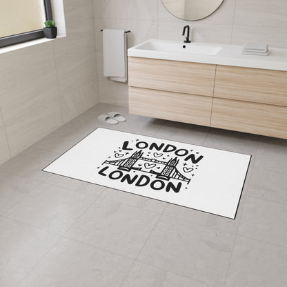 London-Themed Heavy Duty Floor Mat | Welcome Mat, Home Decor, Travel Gift, Rug, Kitchen Mat