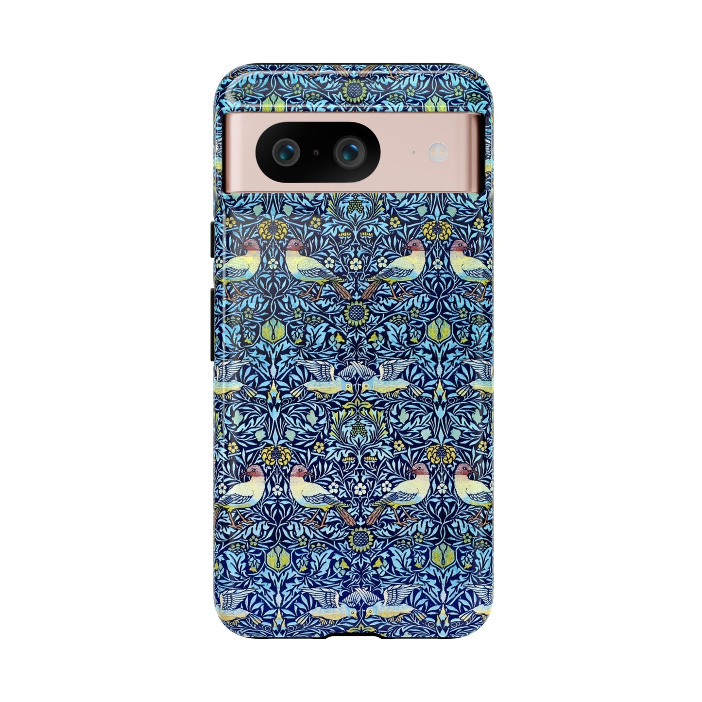 Bird and Floral Pattern Phone Case, Tough Cases, Gift for Nature Lovers, Eco-friendly, Custom Phone Accessories, All-Occasion