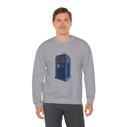 Unisex Heavy Blend™ Crewneck Sweatshirt Trendy - British Police Public Call Box