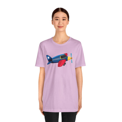 Unisex Jersey Short Sleeve Tee - Vintage Airplane Illustration - Retro Aviation Design