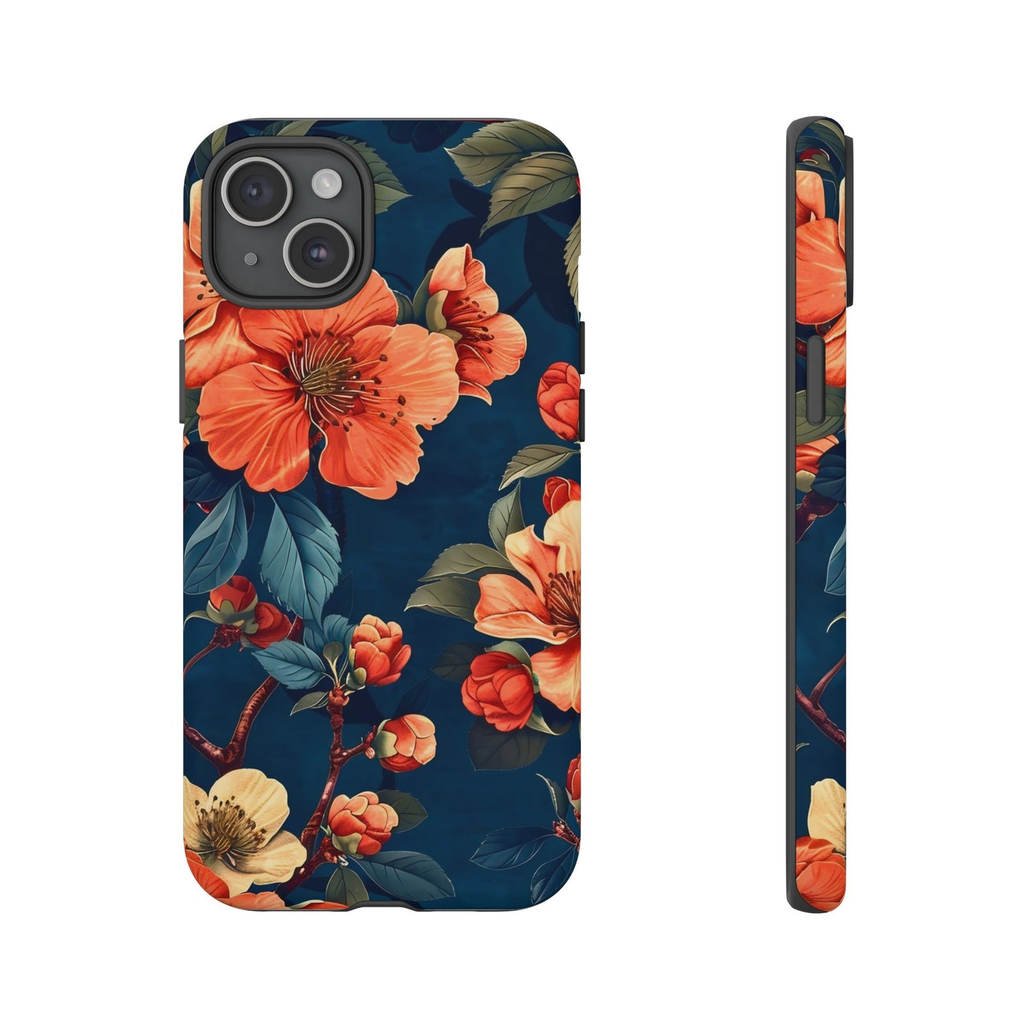 Floral iPhone Case, Tough Cases, Flower Phone Protector, Floral Design, Spring Gift, Phone Cover