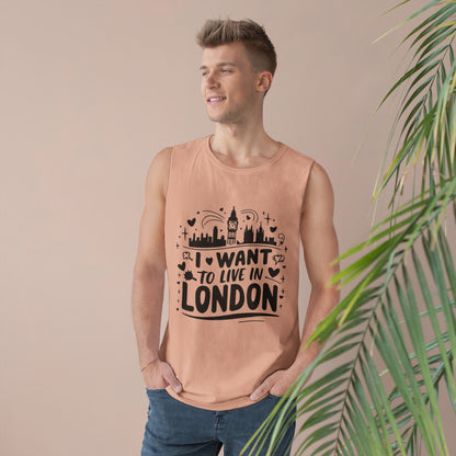 Unisex Barnard Tank Trendy - I want to live in London