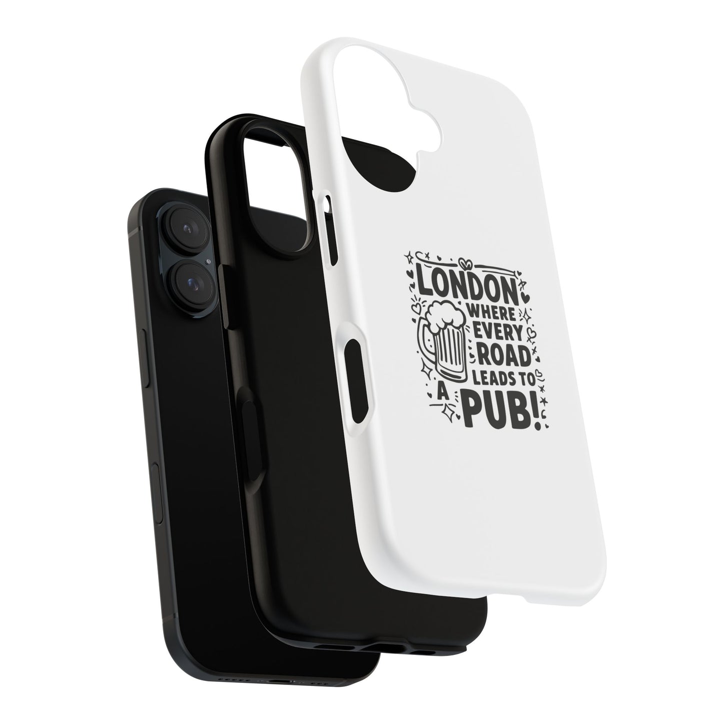 London Pub-Themed Phone Case - Where Every Road Leads to a Pub!