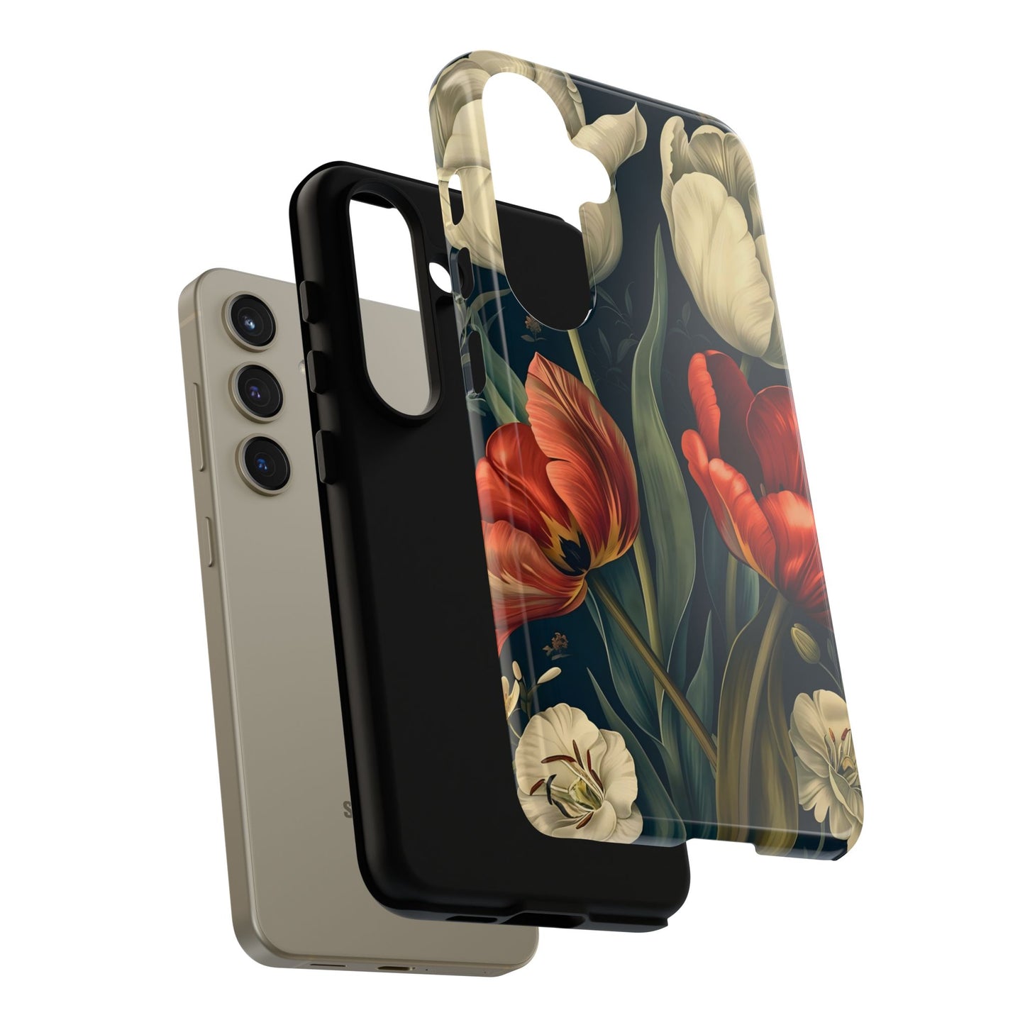 White Flower Tough Cases