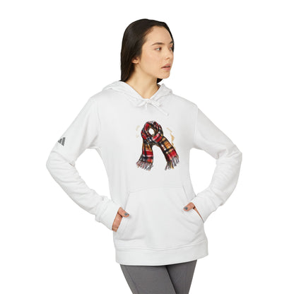 adidas Unisex Fleece Hoodie - Classic British Plaid Scarf Design