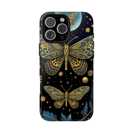 Butterfly Galaxy Phone Case | Tough Cases for Nature Lovers, Unique Phone Covers, Gift for Her, Boho Style, Floral Design