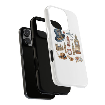 London-Themed Phone Case, Durable iPhone Cover, Gift for Travelers, Unique Cell Phone Accessories, Stylish Gadget Protection