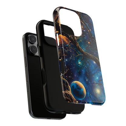 Galaxy Phone Case, Tough Cases with Cosmic Design, Unique Gift for Astronomers, Sci-Fi Fans, Starry Night, Outer Space