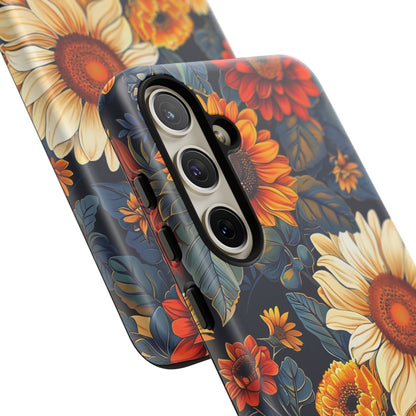 Floral Tough Phone Case | Sunflower Design, iPhone Cover, Protective Case, Gifts for Her, Floral Phone Accessory