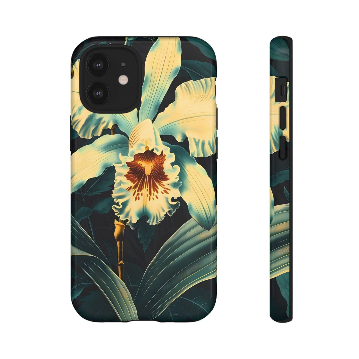 Floral Phone Case - Tough Cases with Orchid Design, Durable Smartphone Cover for Nature Lovers, Floral Gift for Her, Botanical [...]