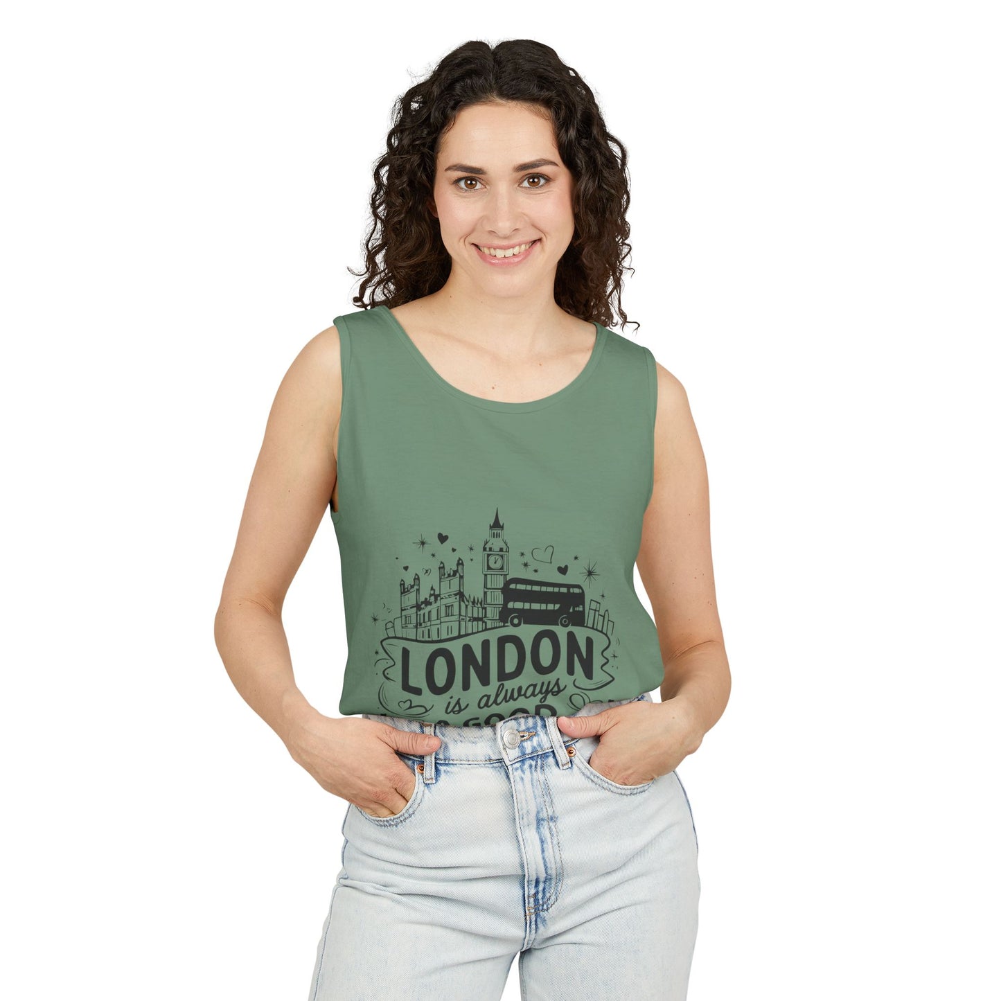 Unisex Garment-Dyed Tank Top - London is always a Good Idea