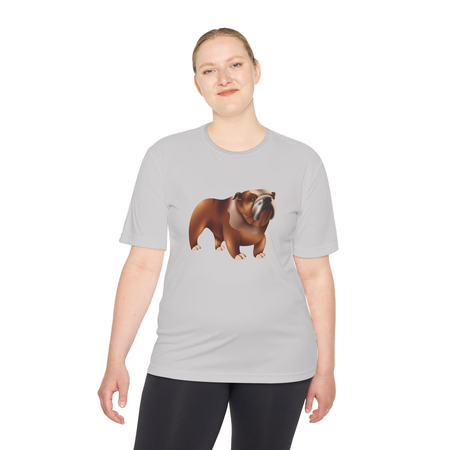Unisex Moisture Wicking Tee - Adorable British Dog Illustration Art Print