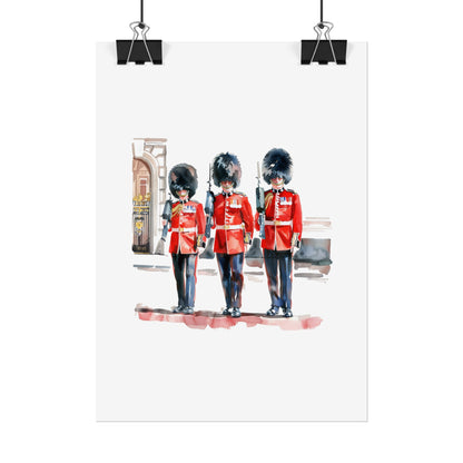 London Guard Roll-Up Posters, British Soldier Art Prints, Home Decor, Travel Gifts, Wall Art for Various Occasions