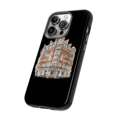 Cityscape Phone Case, Tough Phone Cover, Urban Art Case, Vintage Architecture Design, Gift for Travelers, Stylish Phone Accessory