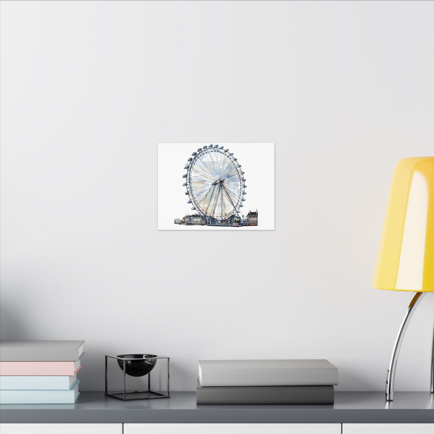 London Eye Canvas Print, Wall Art Decor, Travel Gift, Home Decoration, Unique Art Piece