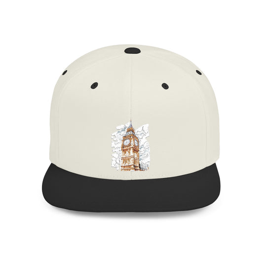 Red London Bus Side View Flat Bill Snapback