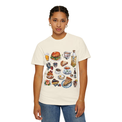 Unisex Garment-Dyed T-shirt - Heritage and Charm - England's Iconic Symbols