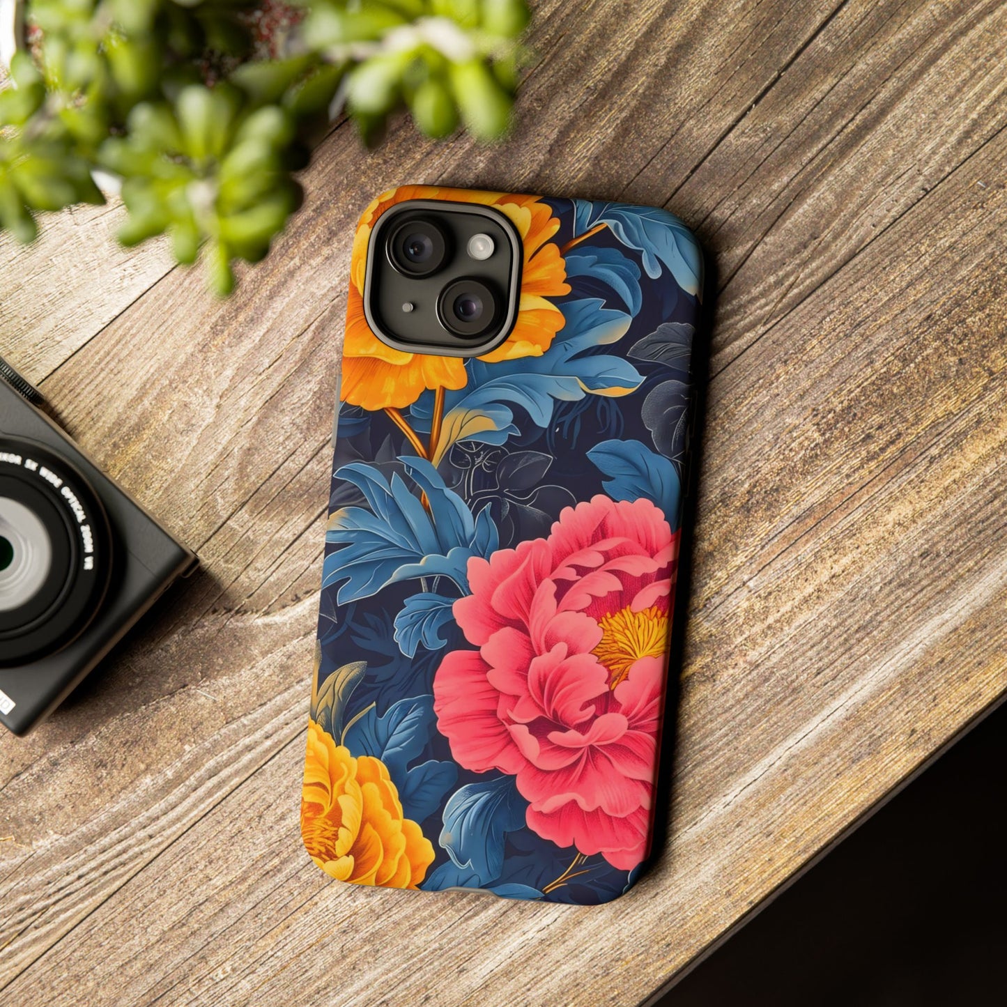 Floral Phone Case, Tough Cases, Stylish Mobile Cover, Gifts for Her, Phone Accessories, Unique Flower Design