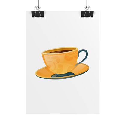 Coffee Lovers Rolled Posters, Cute Coffee Art, Kitchen Decor, Coffee Shop Print, Gift for Coffee Enthusiasts