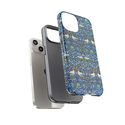 Bird and Floral Pattern Phone Case, Tough Cases, Gift for Nature Lovers, Eco-friendly, Custom Phone Accessories, All-Occasion
