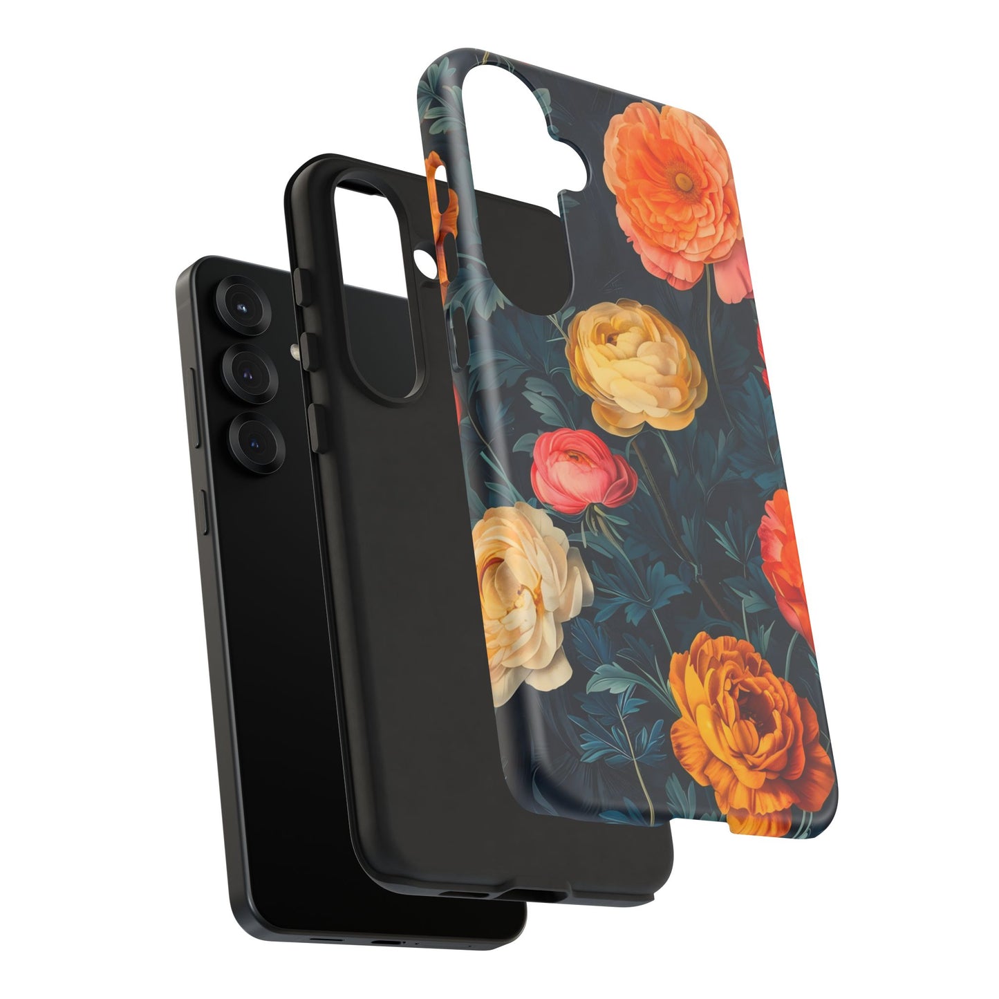 Floral Phone Case - Tough Cases, Stylish Protection, Gift for Flower Lovers, Customizable Cover, Floral Design Mobile Accessory