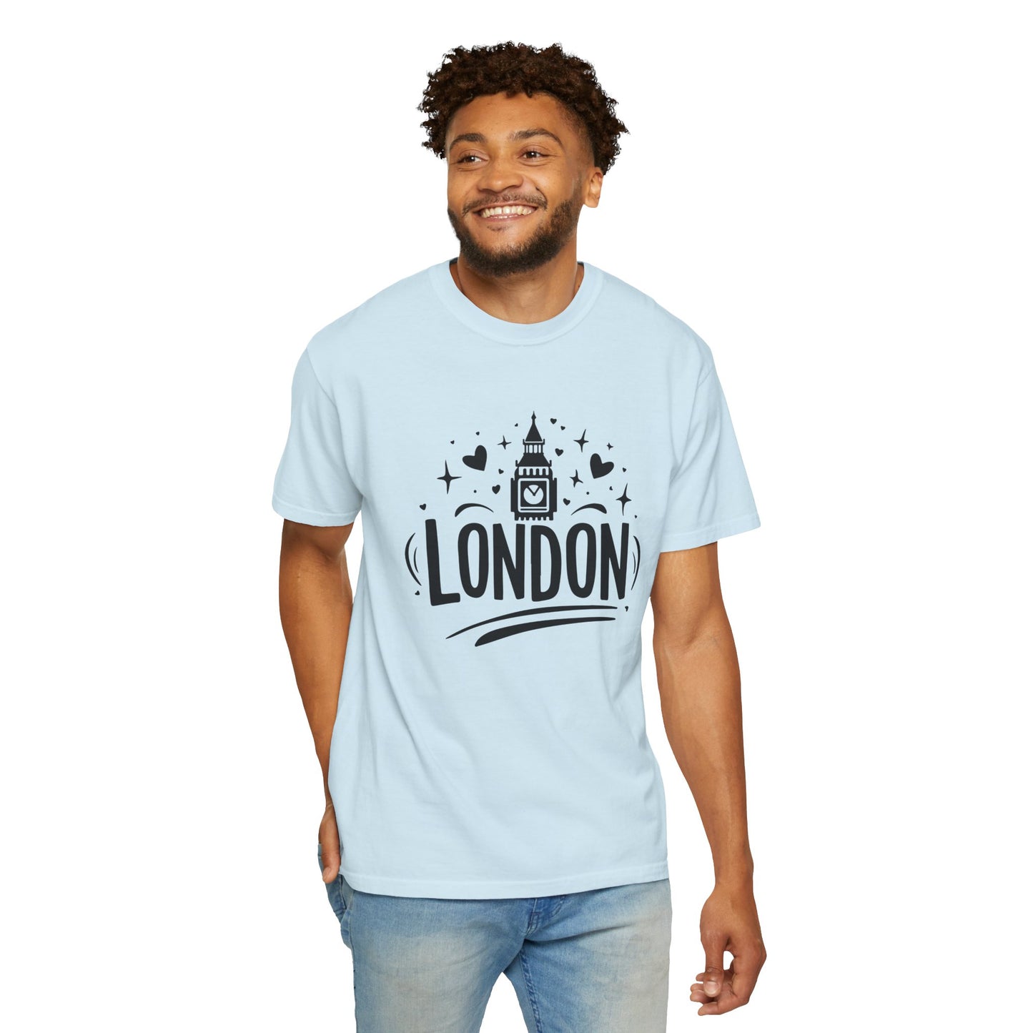 London Aesthetic - Timeless Cityscape Trendy Unisex Garment-Dyed T-shirt