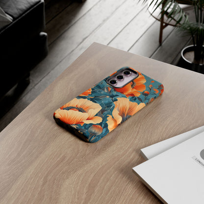 Floral Phone Case, Tough Cases for Protection and Style, Spring Aesthetic, Gift for Her, Phone Accessory for Nature Lovers