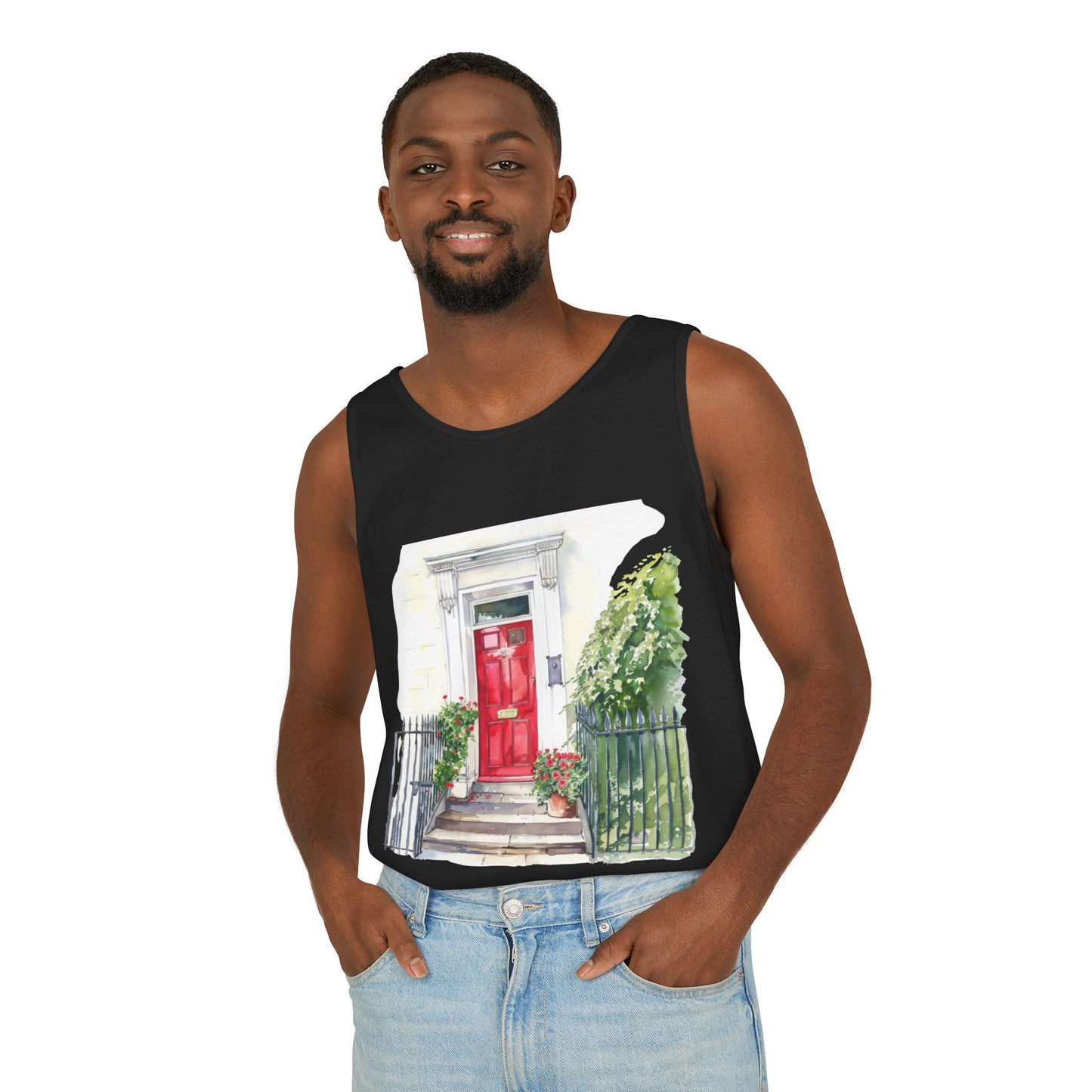 Unisex Garment-Dyed Tank Top - England Aesthetics - Embracing Classic British Charm and Style