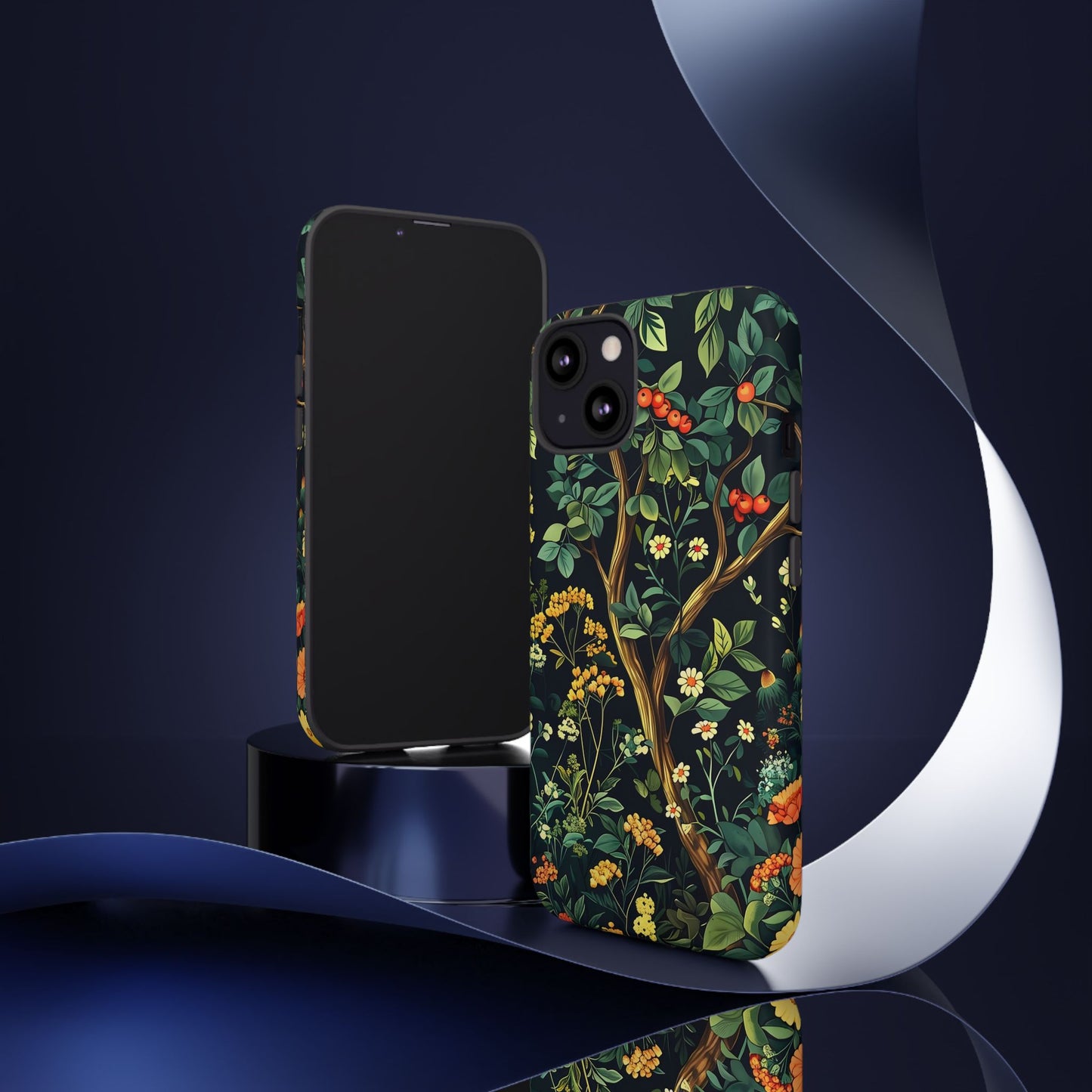 Floral iPhone Case, Nature Inspired Tough Case, Botanical Phone Cover, Eco-Friendly Gift, Unique Floral Design