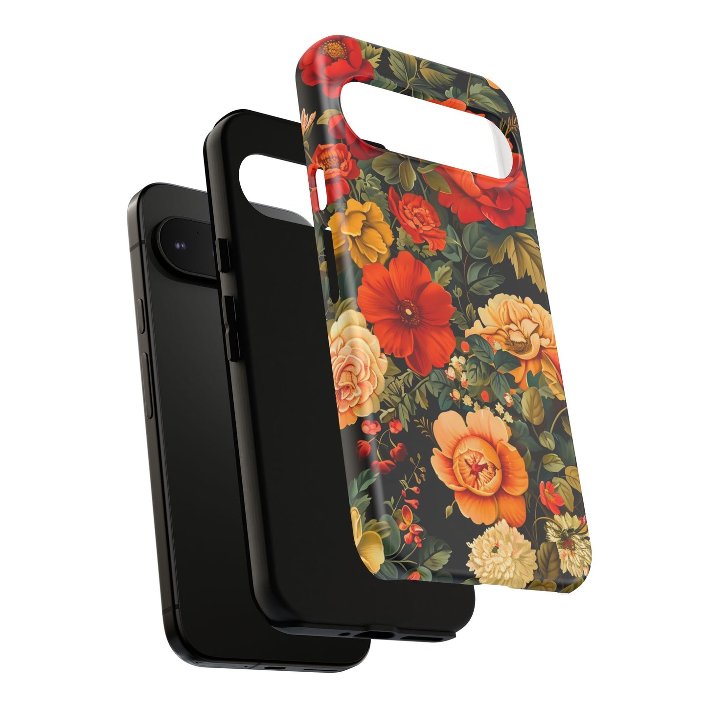 Floral Phone Case, Tough Cases, Decorative Tech Accessories, Gift for Her, Nature Lover Gift, Boho Style Case, Spring Floral Cover