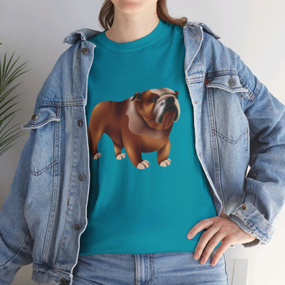 Adorable British Dog Relaxed Unisex Heavy Cotton T-Shirt