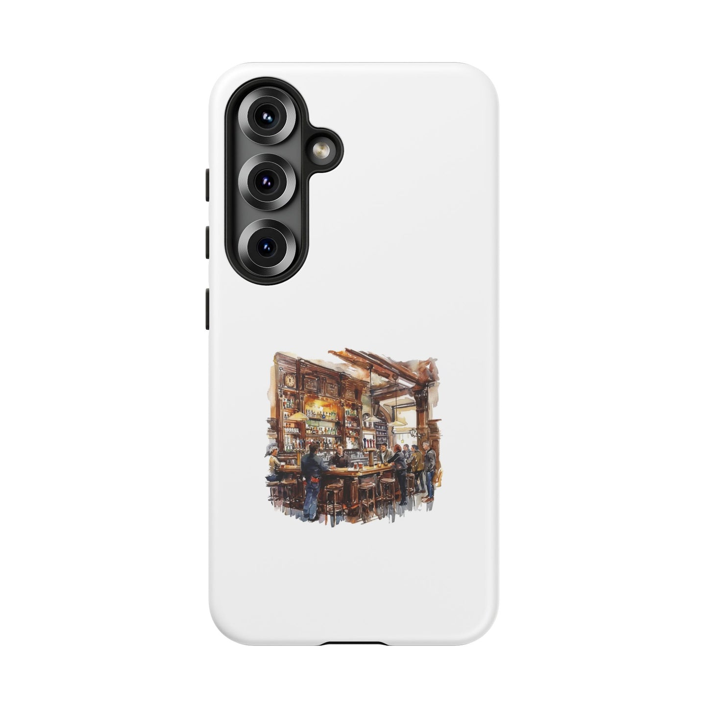 Artistic Phone Case - Cozy Bar Scene Design