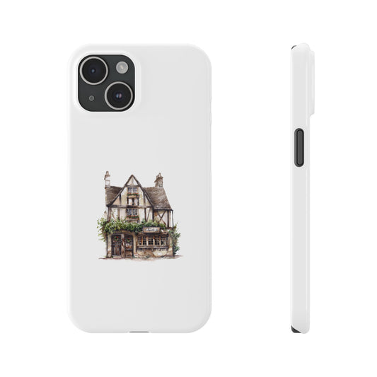 Charming Cottage Phone Case, Vintage Style Slim Phone Cases, Cute Phone Accessories, Housewarming Gift, Rustic Home Decor
