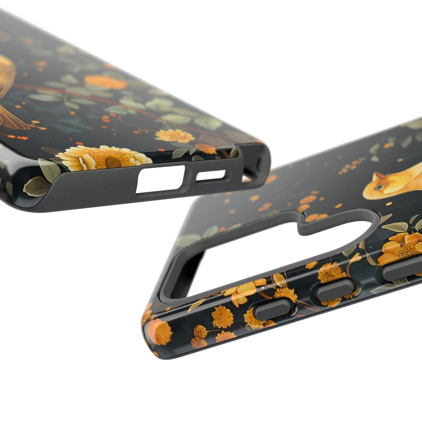Floral Phone Case, Tough Cases with Bird Design, Nature Lover Gift, Stylish Protection, Birthday Present, Floral Phone Cover