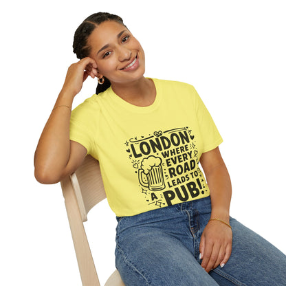 Unisex Softstyle T-Shirt - London's Pub Leading Road
