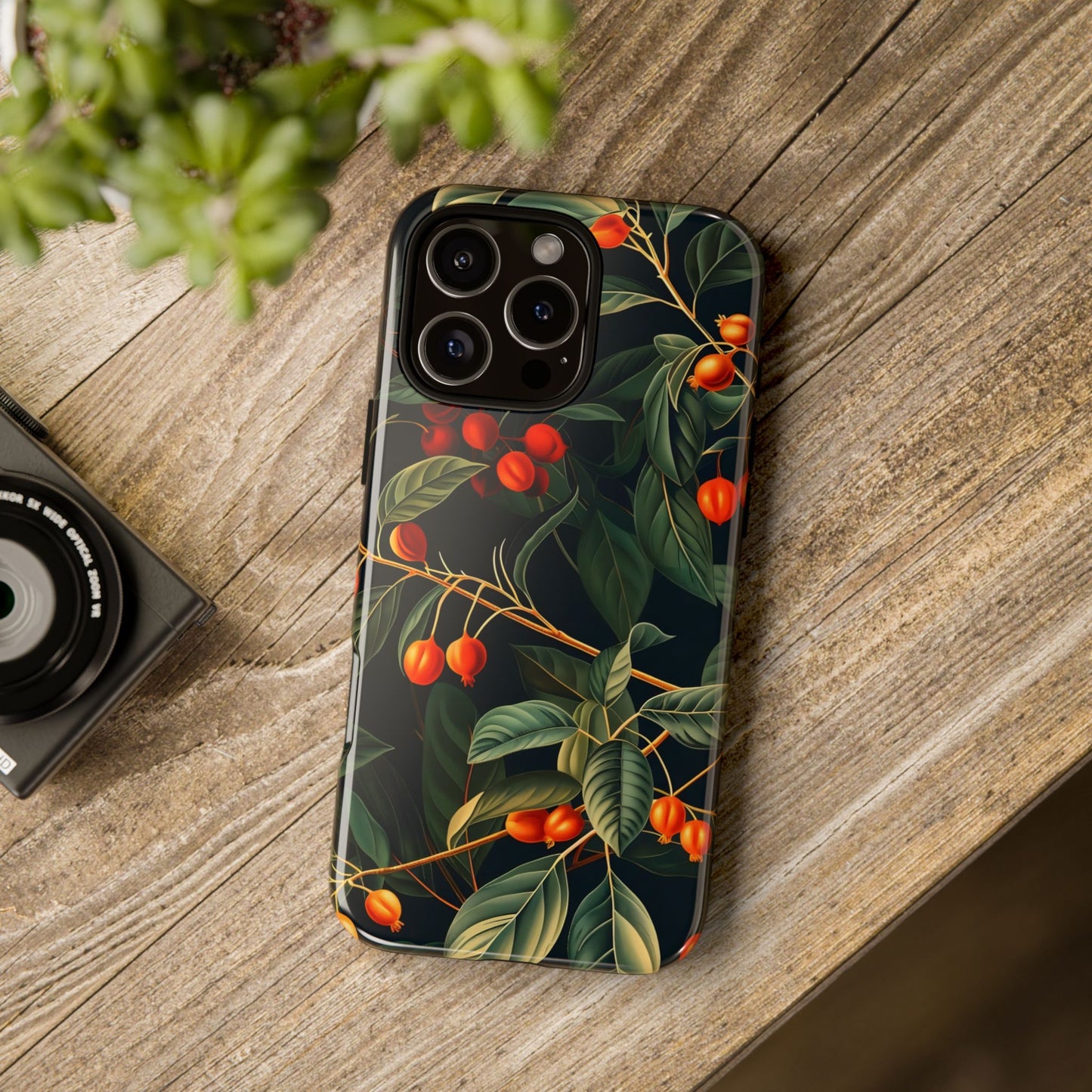 Tough Cases, Floral Phone Case, Nature-Inspired Tech, Unique Gift, Phone Accessory, Botanical Design, Fall Vibes