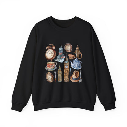 Unisex Heavy Blend™ Crewneck Sweatshirt Classy - Vintage England Icons