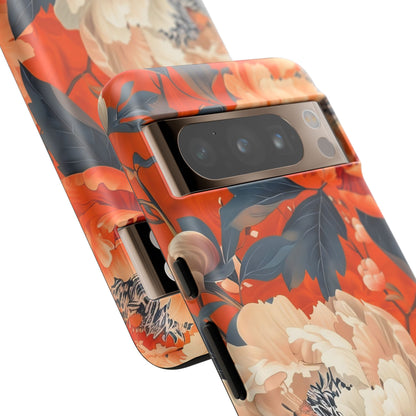 Floral Tough Case, Durable Floral Phone Case, Stylish Protection Case, Gift for Her, Spring Accessories, Mother’s Day Gift