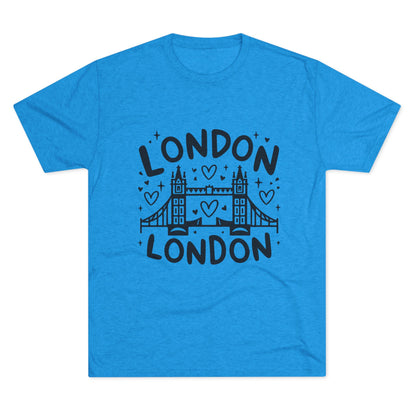 London Vibes Stylish Unisex Tri-Blend Crew Tee