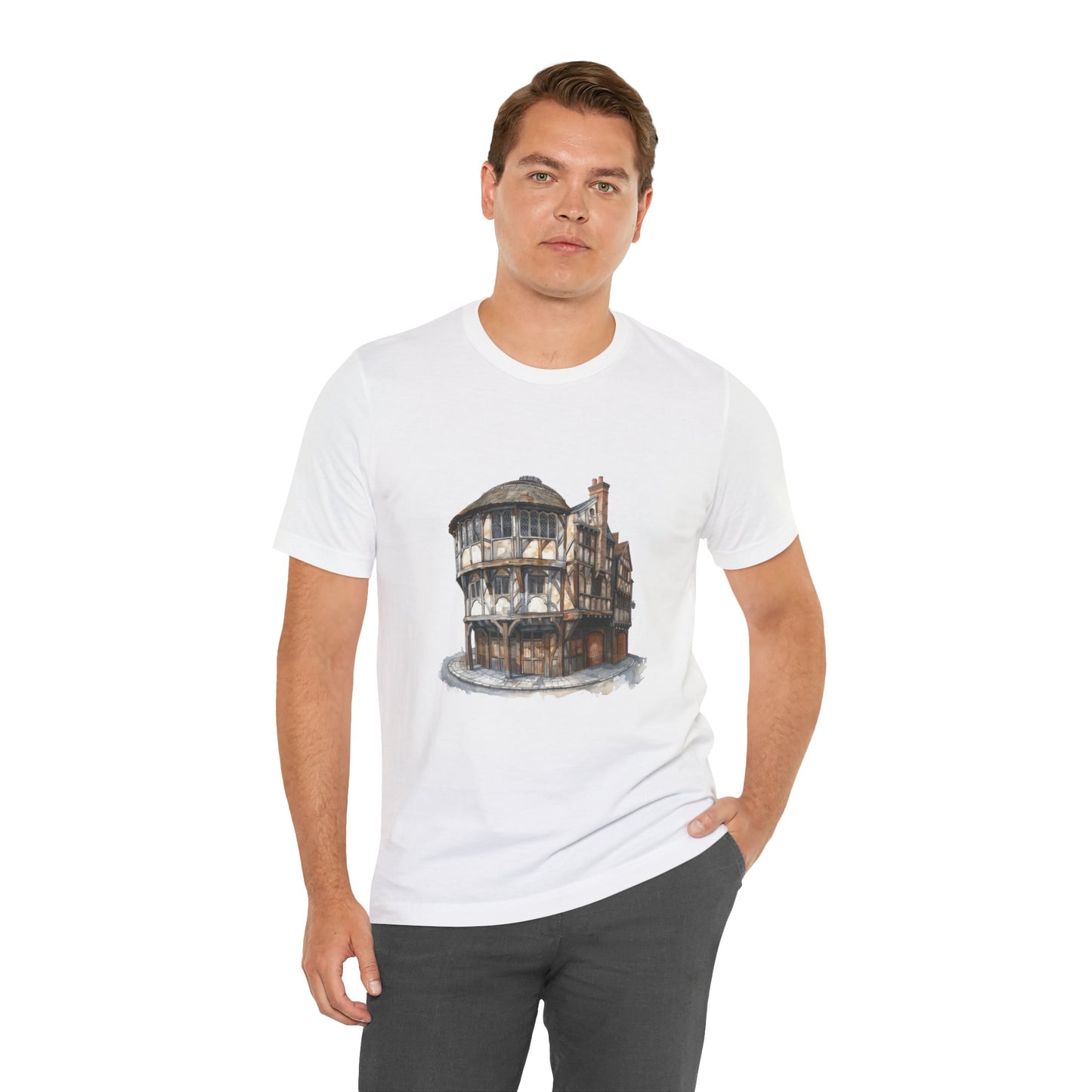Unisex Jersey Short Sleeve Tee Breathable  - Classic British Architecture