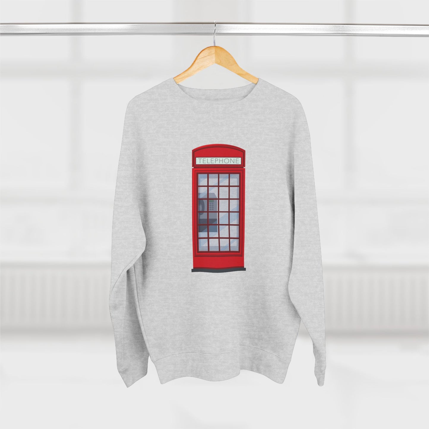 Unisex Crewneck Sweatshirt - Iconic British Public Telephone