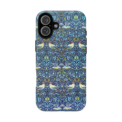 Bird and Floral Pattern Phone Case, Tough Cases, Gift for Nature Lovers, Eco-friendly, Custom Phone Accessories, All-Occasion