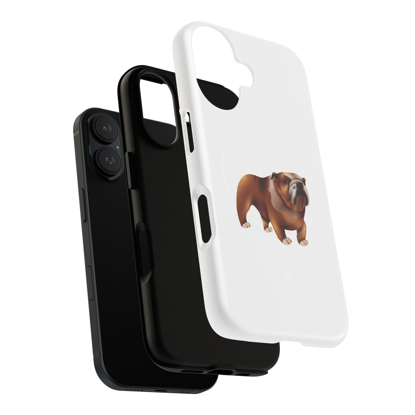 Custom Bulldog Tough Magnetic Case for iPhone, Pet Lover Gift, Durable Phone Protection, Unique Bulldog Design, Dog Owner Accessories